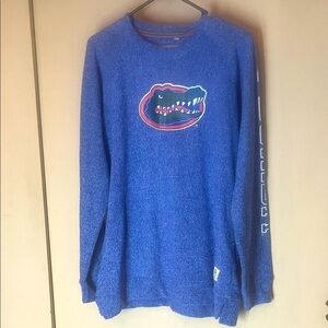 Pressbox Royce Apparel Florida Blue Gators Logo terry cloth tunic size large